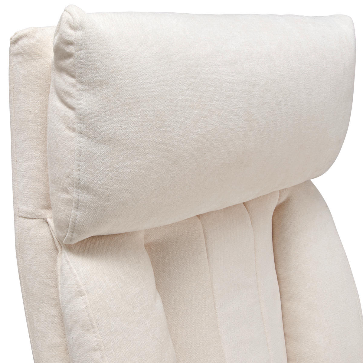 CHEFSESSEL  in Chenille Beige  - Beige/Schwarz, Lifestyle, Holz/Kunststoff (66/114-122/71cm) - MID.YOU