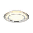 LED-DECKENLEUCHTE 35/6 cm   - Chromfarben/Transparent, Design, Kunststoff/Metall (35/6cm) - Novel