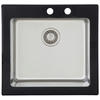 DISKHO 1720NEWYORK55X53S  - svart, Trend, metall/glas (55/21/53cm) - Respekta