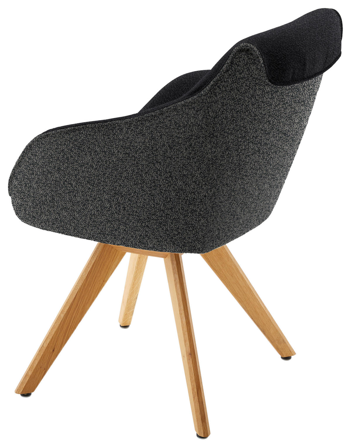 ARMLEHNSTUHL  in Flachgewebe  - Eichefarben/Anthrazit, Design, Holz/Textil (60/84/68cm) - Koinor
