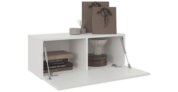 WANDKONSOLE Holzwerkstoff Weiß  - Weiß, MODERN, Holzwerkstoff (80/31,7/36,6cm) - Xora