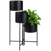 TEGLA ZA CVIJEĆE  metal  - crna, Basics, metal (37/65/37cm) - Ambia Home