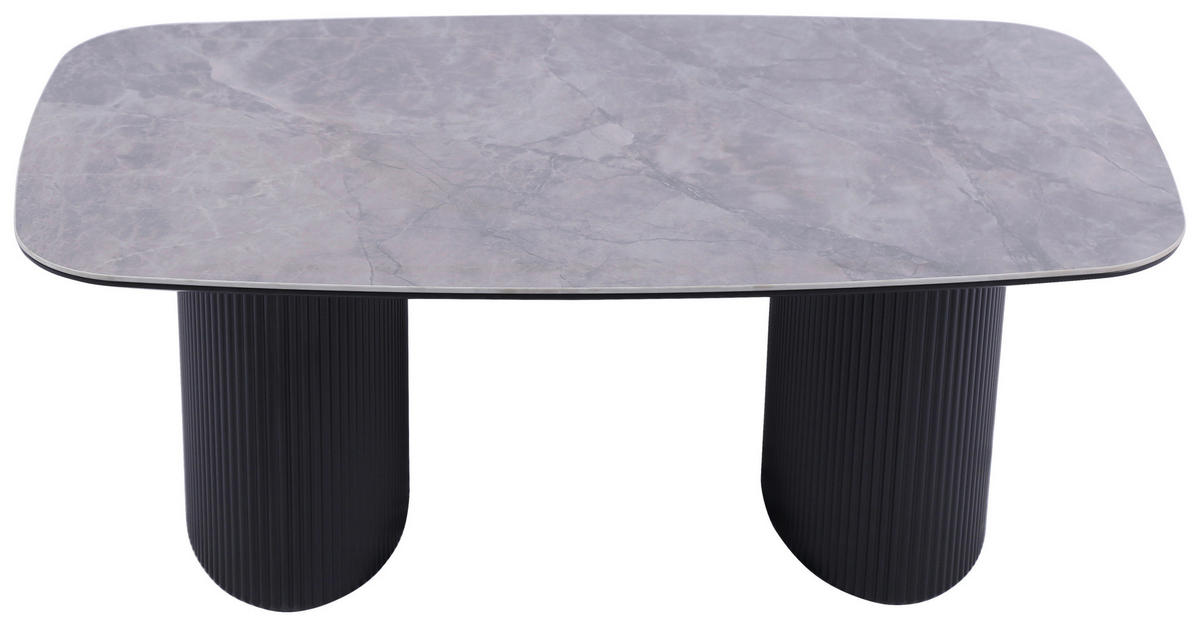 COUCHTISCH 120/70/45 cm rechteckig Grau, Schwarz  - Schwarz/Grau, Design, Keramik/Holzwerkstoff (120/70/45cm) - Stylife
