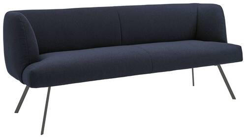 SITZBANK 200/87/64 cm Webstoff Anthrazit, Dunkelblau  - Anthrazit/Dunkelblau, Design, Textil/Metall (200/87/64cm) - Venjakob