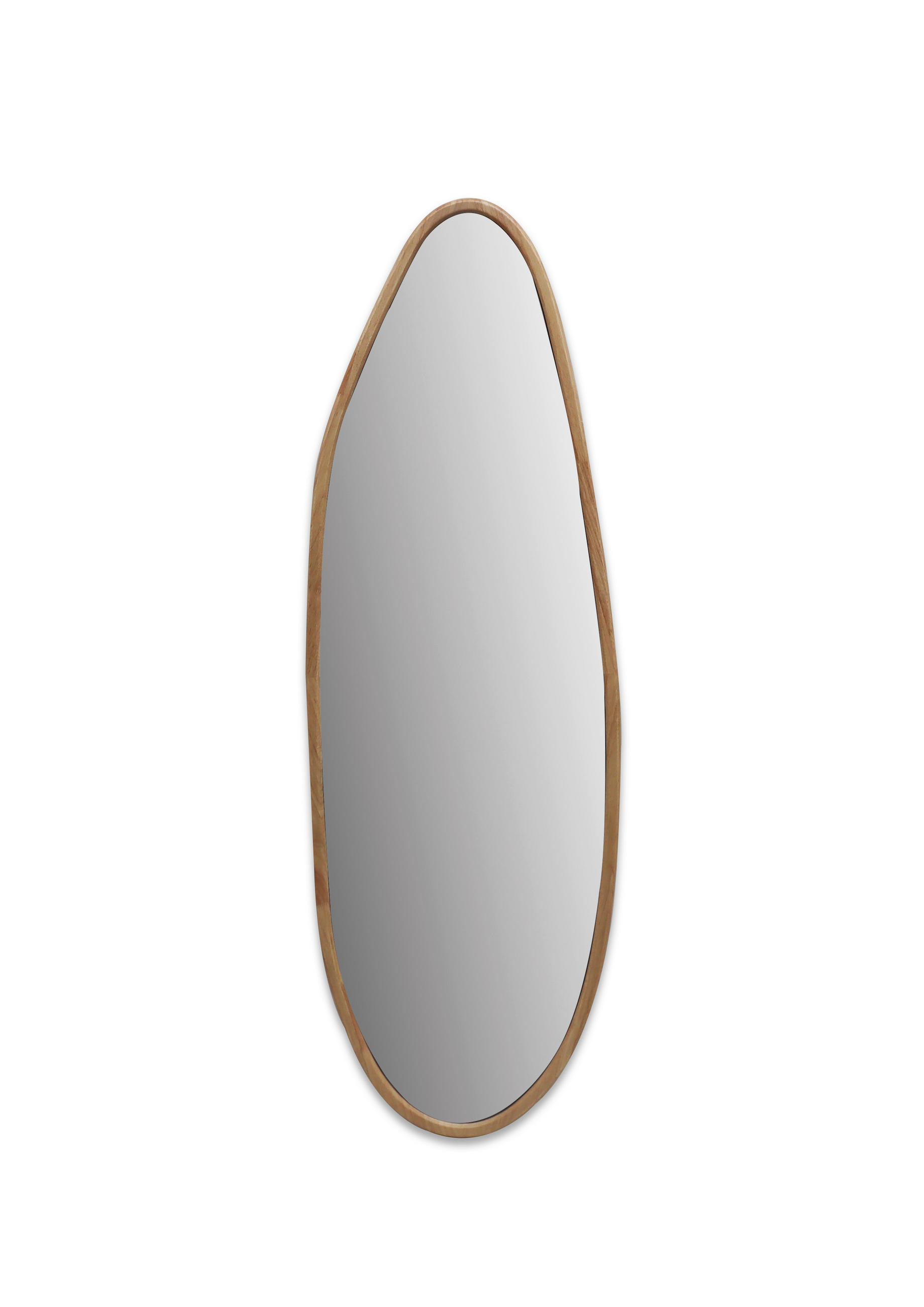 WANDSPIEGEL 50/150/3 cm  - Walnussfarben/Naturfarben, Design, Glas/Holz (50/150/3cm) - MID.YOU