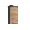 HÄNGESCHRANK 36/77/23 cm  - Eichefarben/Schwarz, Basics, Holzwerkstoff/Kunststoff (36/77/23cm) - MID.YOU