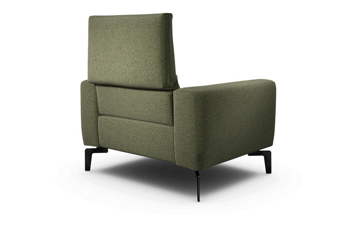 SESSEL Chenille Waldgrün    - Waldgrün/Schwarz, Design, Textil/Metall (110/85/86-94cm) - SENSOO