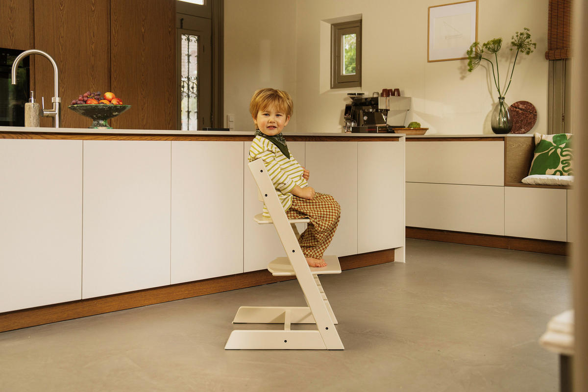 HOCHSTUHL-SET Tripp Trapp Bundles  - Perlmutt, Basics, Holz (83/65/46cm) - Stokke
