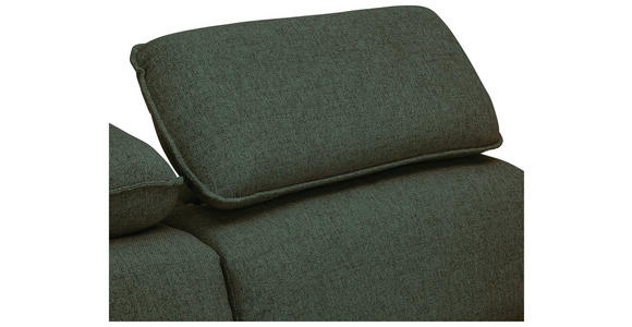 ECKSOFA Dunkelgrün Flachgewebe  - Dunkelgrün/Schwarz, MODERN, Kunststoff/Textil (182/237cm) - Carryhome