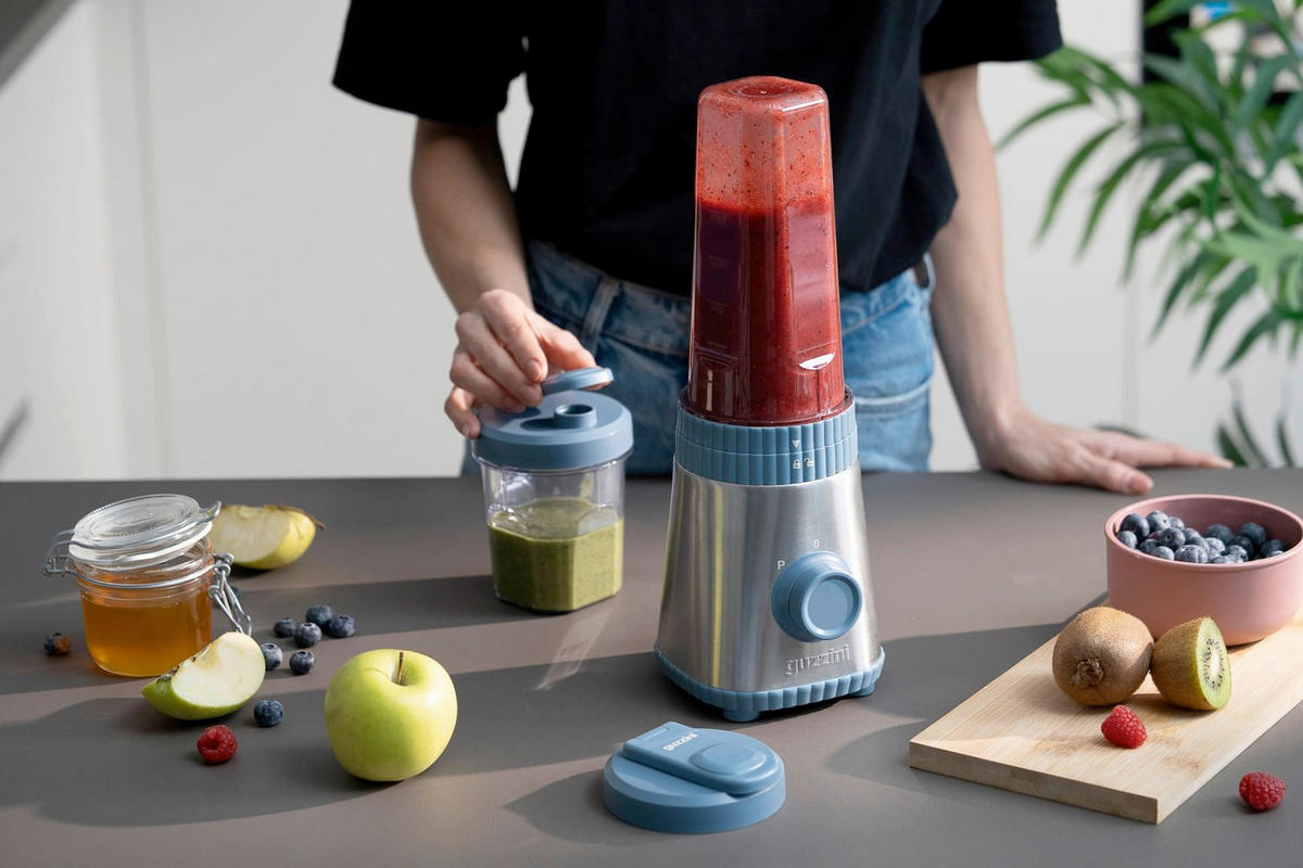 STANDMIXER ON THE GO  - Pastellblau, Basics, Kunststoff (300ml) - GUZZINI