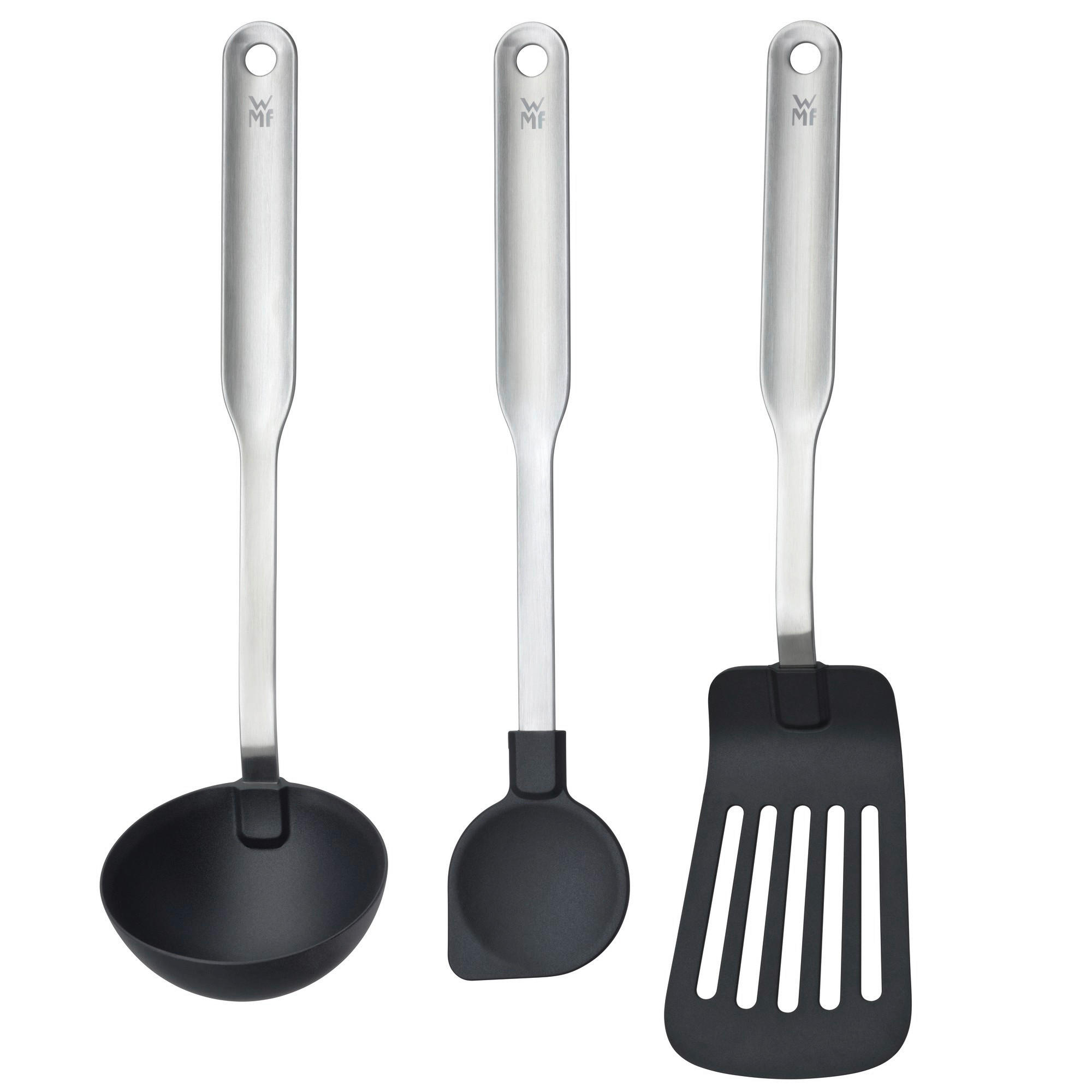 SET KUHINJSKOG PRIBORA - boja nerđajućeg čelika/crna, Osnovno, metal/plastika (34/11,5/9,5cm) - WMF