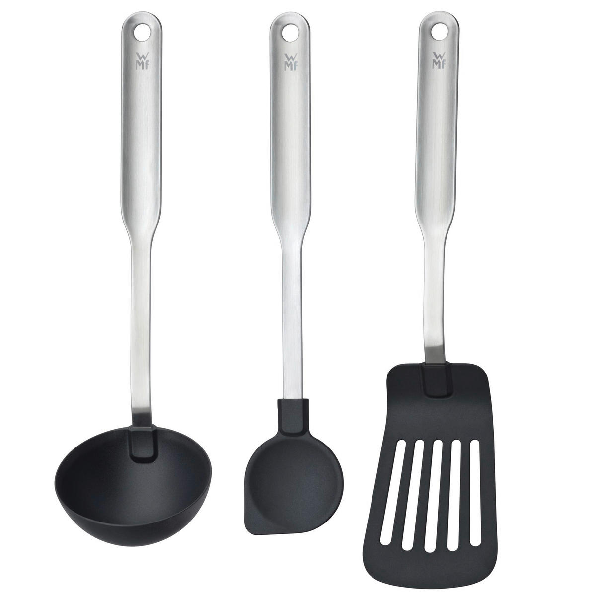 SET KUHINJSKOG PRIBORA - boja nerđajućeg čelika/crna, Osnovno, metal/plastika (34/11,5/9,5cm) - WMF