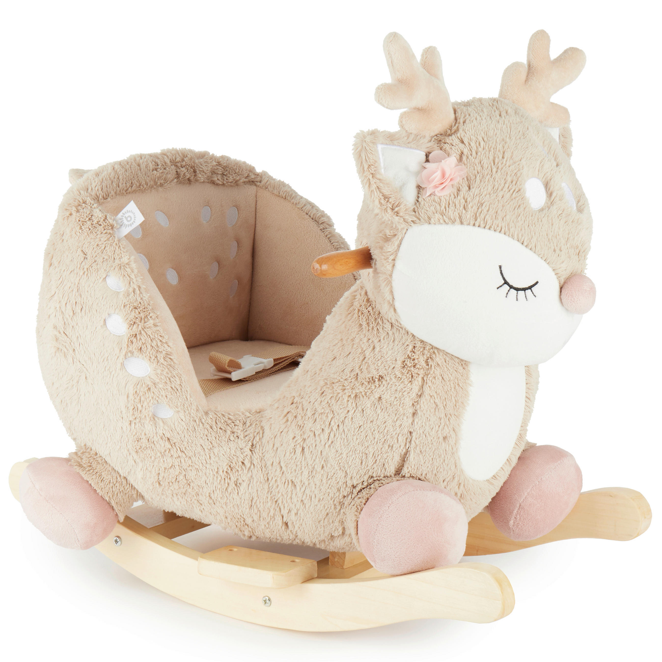 SCHAUKELTIER - Beige, Basics, Holz/Textil (26,5/60/52cm)