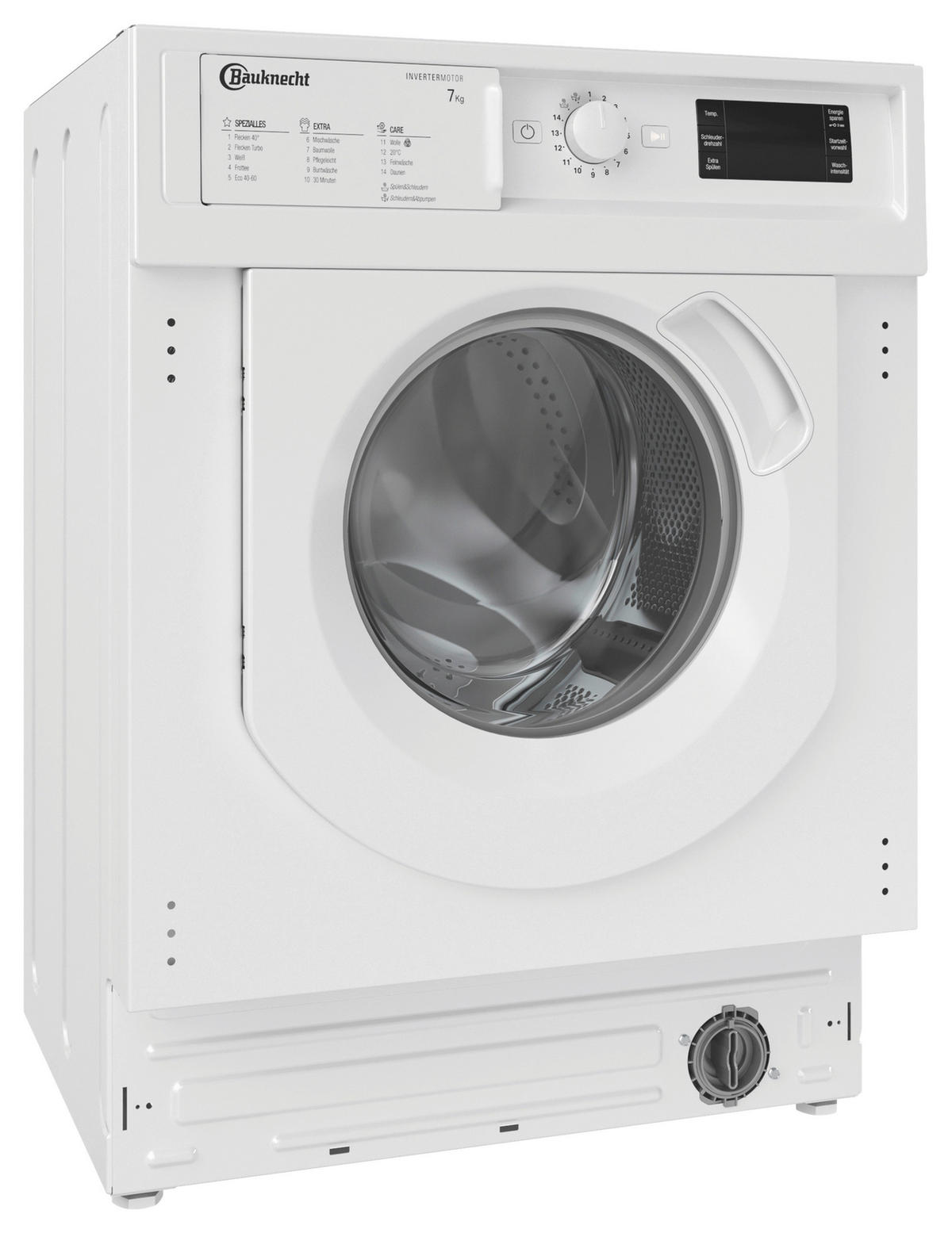 EINBAUWASCHMASCHINE BI WMBG 71483E DE N  - Weiß, Basics, Metall (60/82/55cm) - Bauknecht