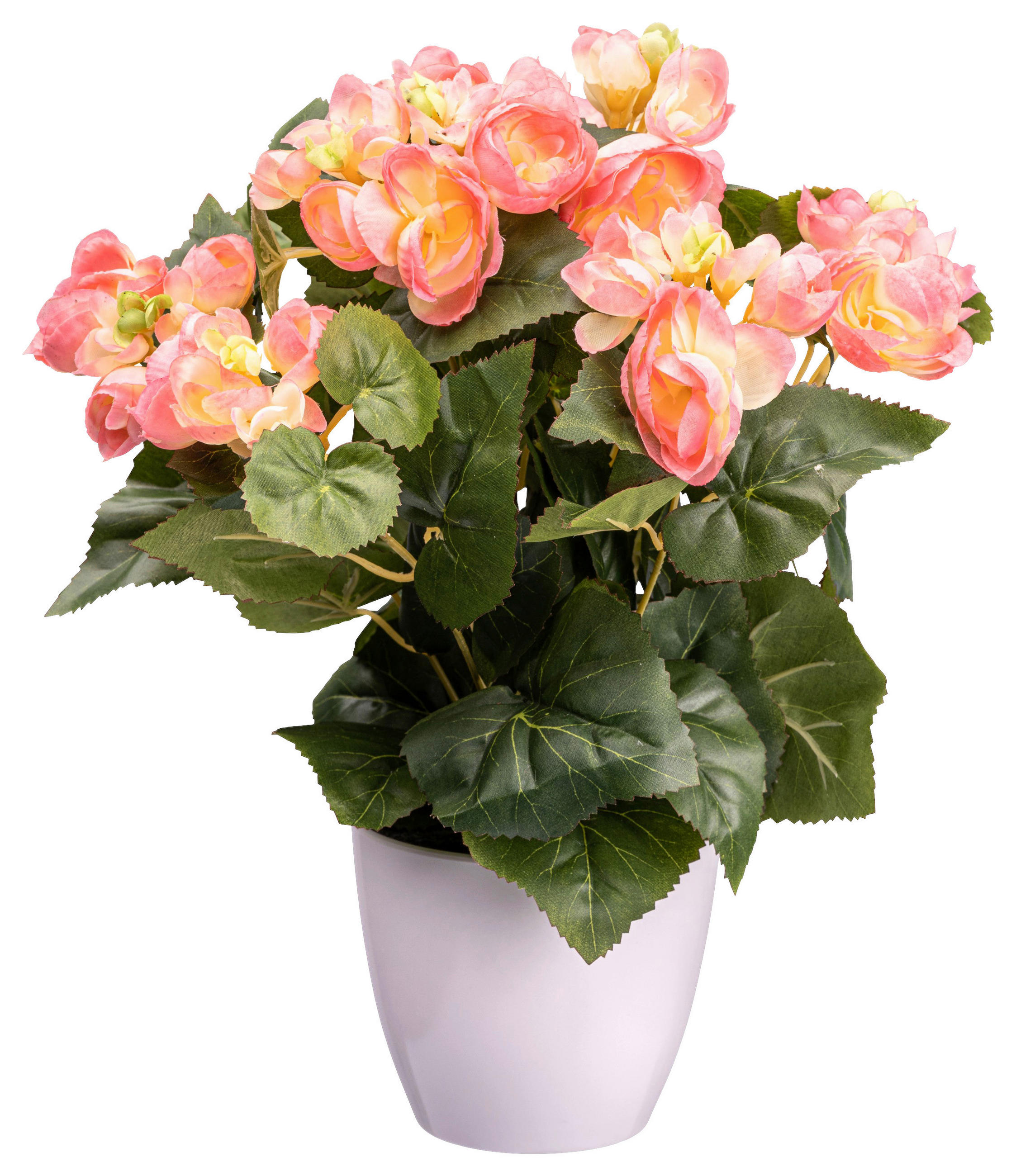 XXXLutz Kunstpflanze Grün, Rosa 35 cm