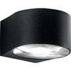 LED-AUßENLEUCHTE 11/12/7 cm   - Schwarz, Design, Glas/Metall (11/12/7cm) - Fabas Luce