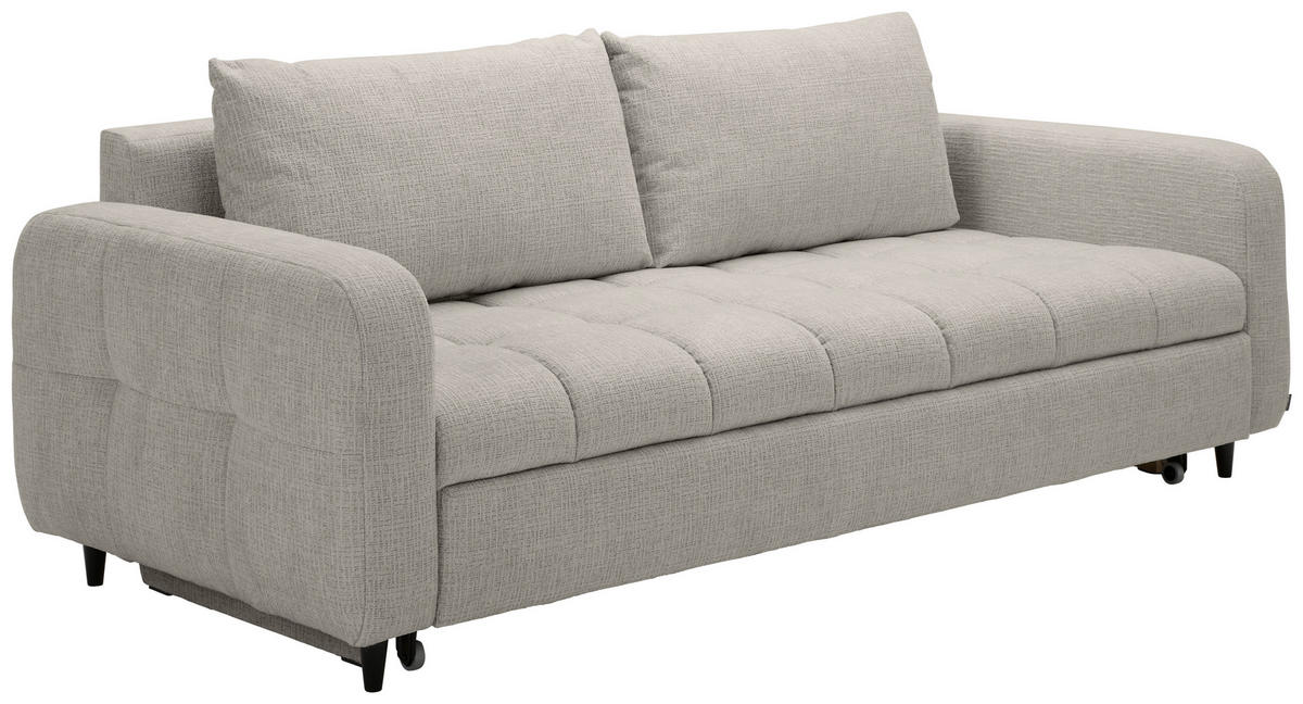 SCHLAFSOFA in Textil Dunkelgrau  - Dunkelgrau/Schwarz, Design, Holz/Textil (236/88/101cm) - Stylife