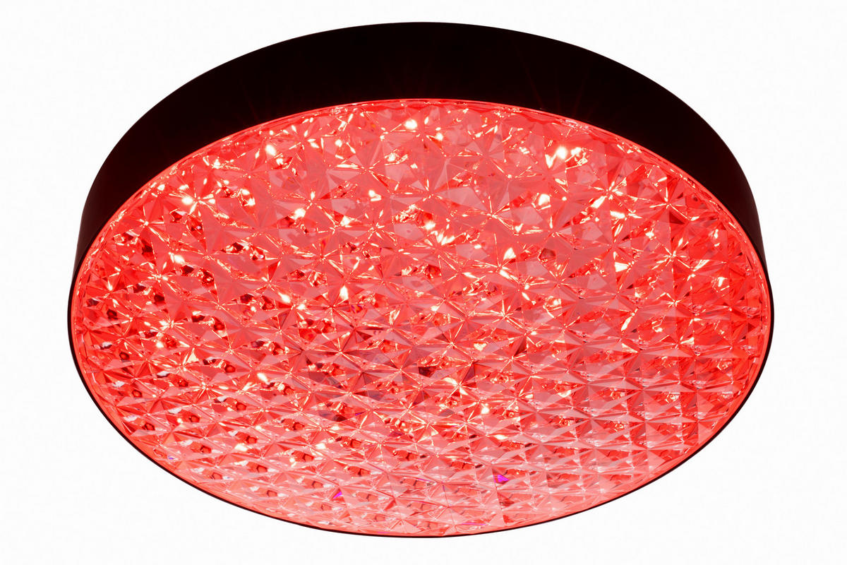STROPNÍ LED SVÍTIDLO, 50/12 cm  - černá/čiré, Trend, plast (50/12cm) - Novel