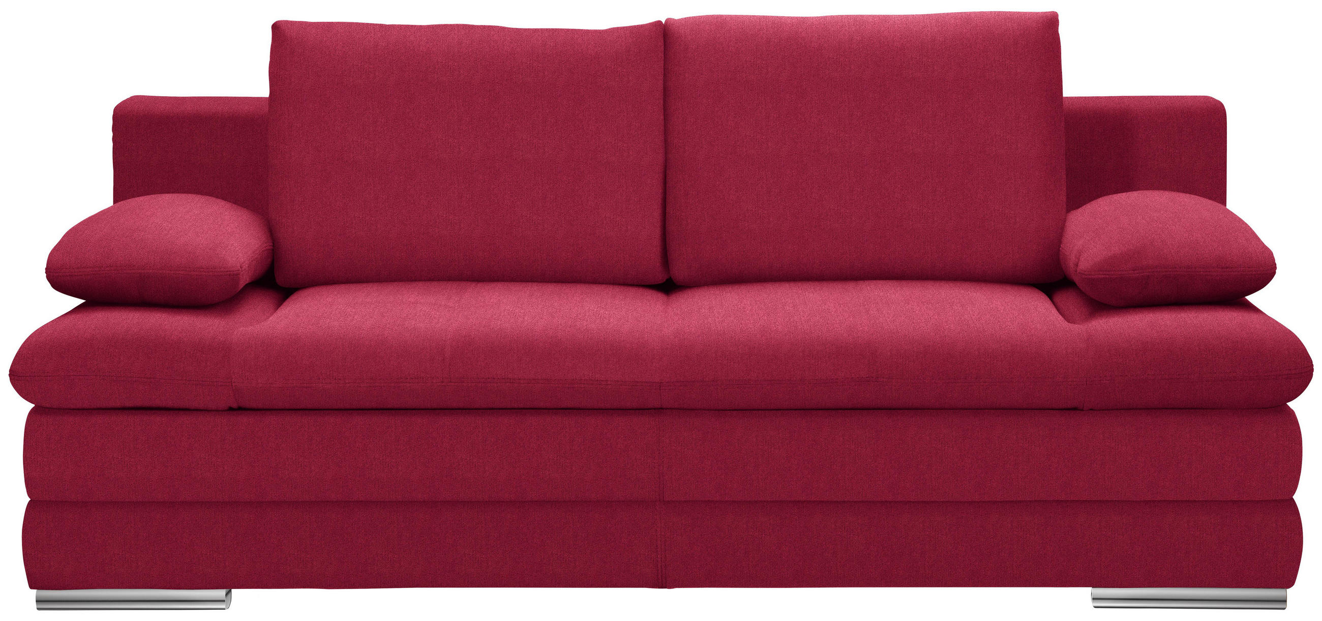 Schlafsofa in Textil Rot