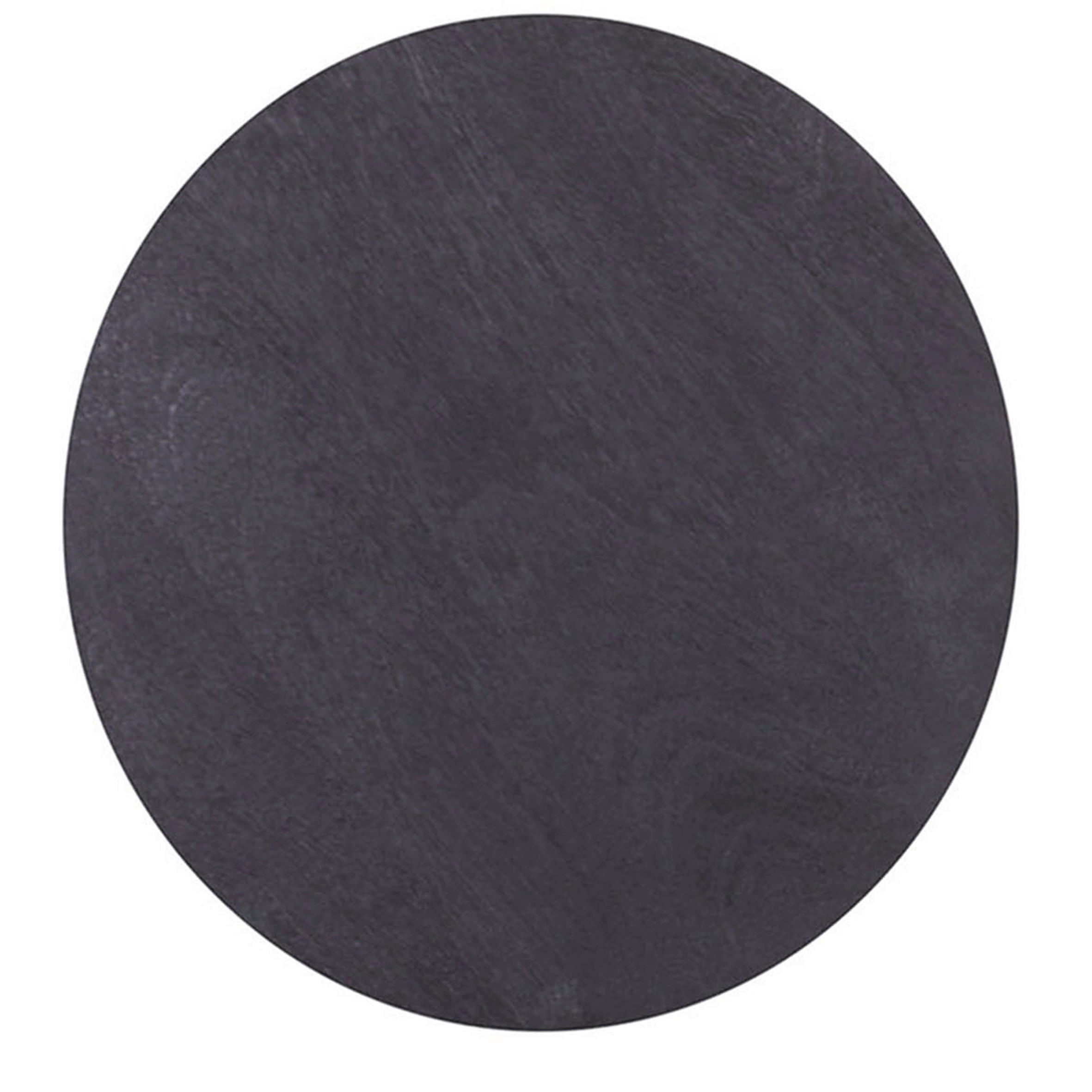 BEISTELLTISCH 45/45/40 cm Mangoholz massiv Schwarz rund  - Schwarz, LIFESTYLE, Holz (45/45/40cm) - Landscape