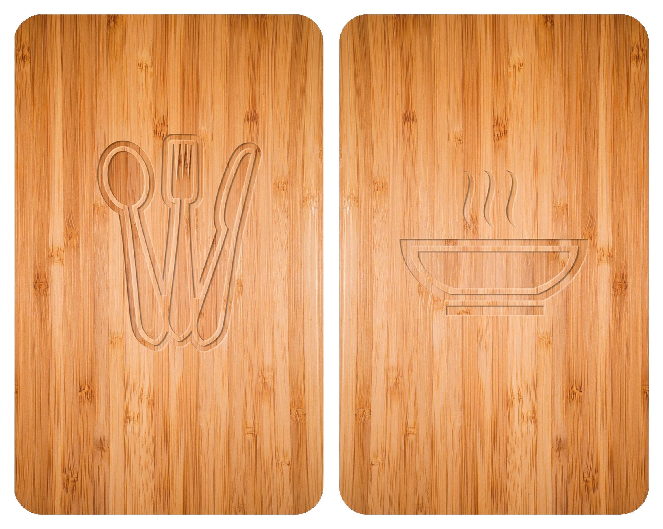 HERDABDECKPLATTE 2521497100  - Hellbraun, Design, Glas/Kunststoff (30/1,8-5,5/52cm) - Wenko