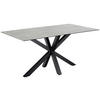 ESSTISCH in Keramik 160/90/75,5 cm  - Schwarz/Grau, Trend, Keramik/Metall (160/90/75,5cm) - MID.YOU