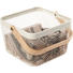 DEKOKORB - Hellbraun/Weiß, Design, Holz/Metall (25/25/17cm) - Homeware DEKOKORB - Hellbraun/Weiß, Design, Holz/Metall (25/25/17cm) - Homeware