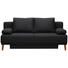 SCHLAFSOFA in Textil Anthrazit - Anthrazit/Naturfarben, Design, Holz/Textil (192/92/90cm) - Novel SCHLAFSOFA in Textil Anthrazit - Anthrazit/Naturfarben, Design, Holz/Textil (192/92/90cm) - Novel