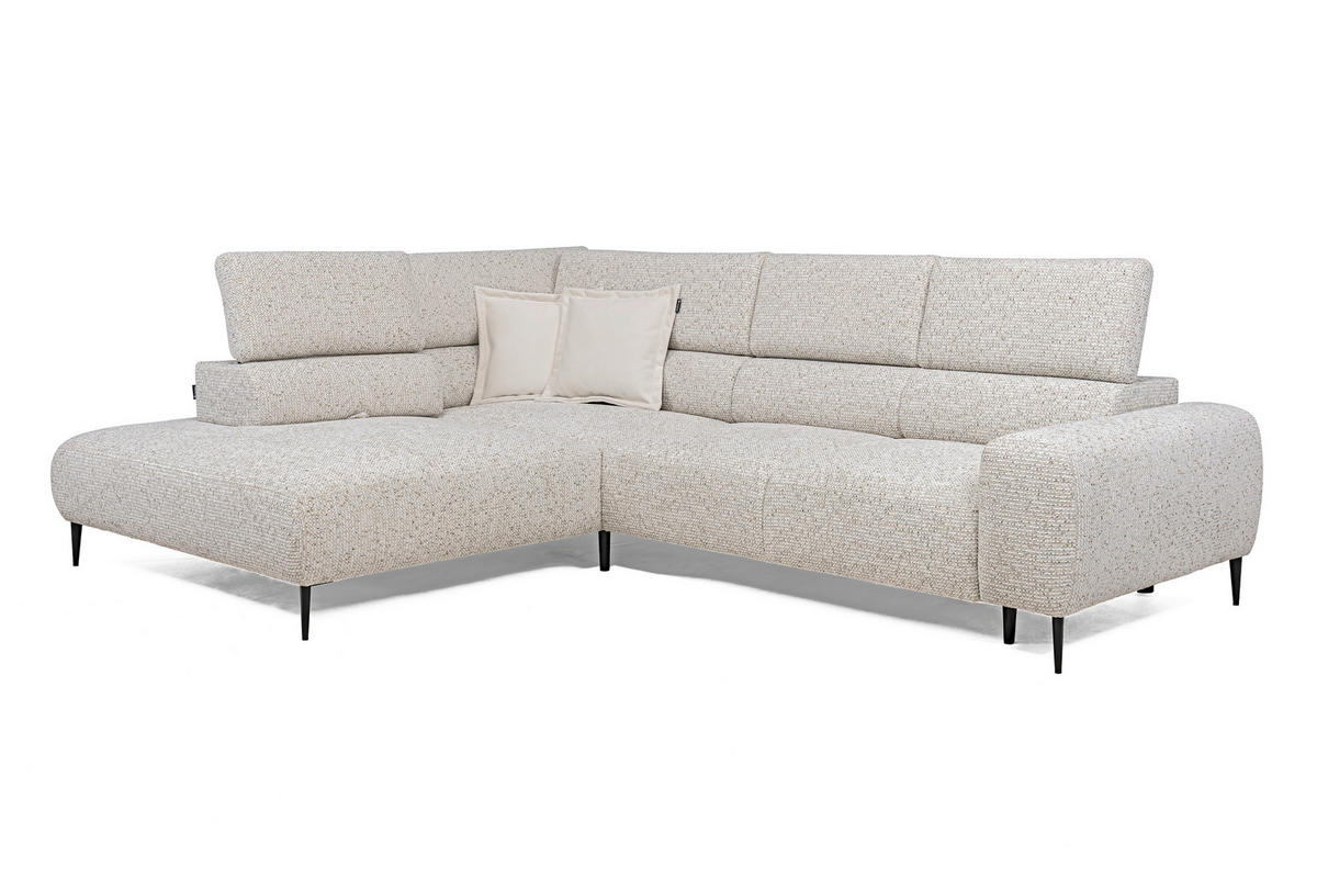 SOFFA i textil ecru  - svart/ecru, Design, metall/textil (304/77/108cm) - Stylife