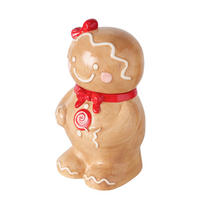 VORRATSDOSE  - Beige/Rot, Basics, Keramik (13/11/22cm) - Boltze Home