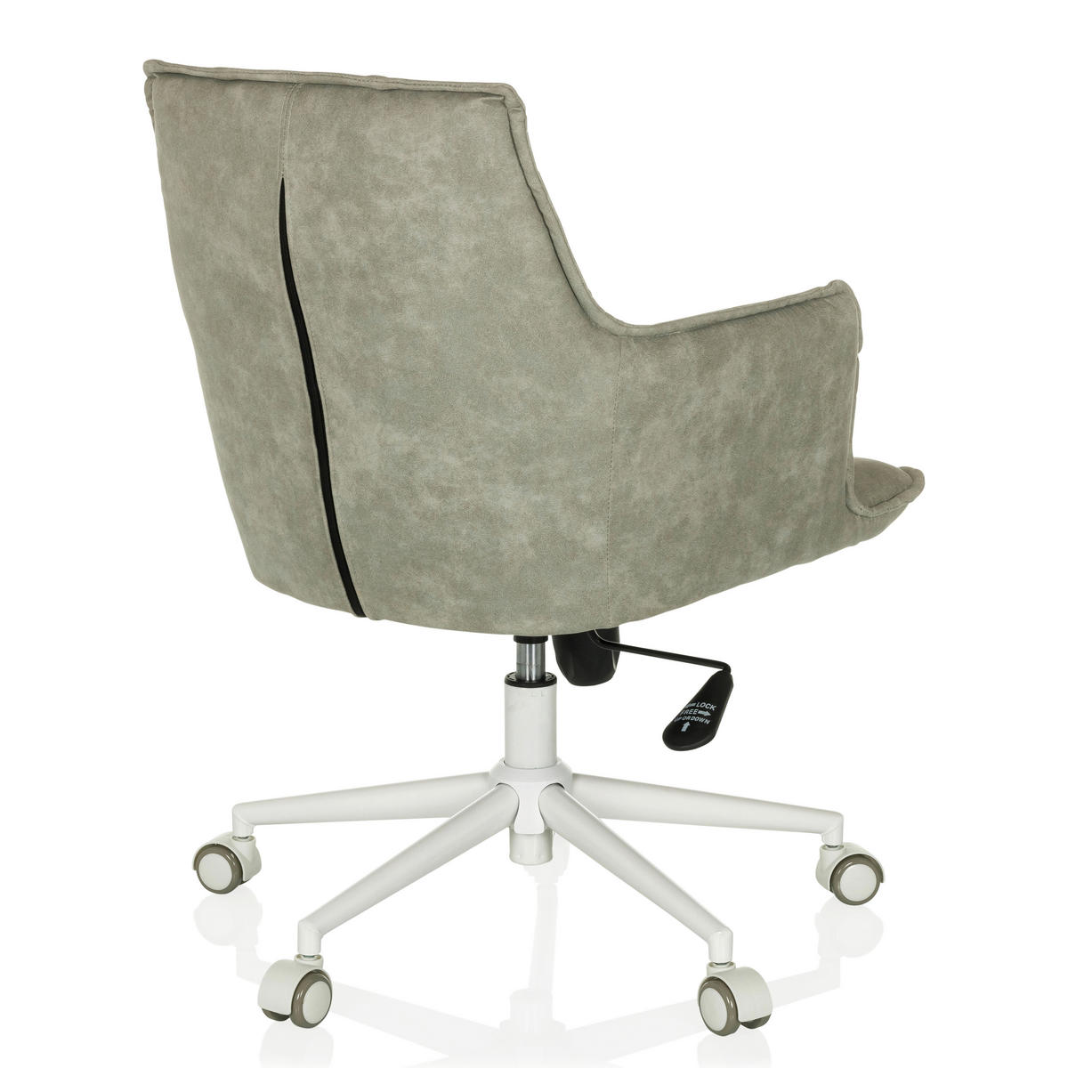 DREHSTUHL Grau  - Weiß/Grau, MODERN, Kunststoff/Textil (54/85/70cm) - MID.YOU