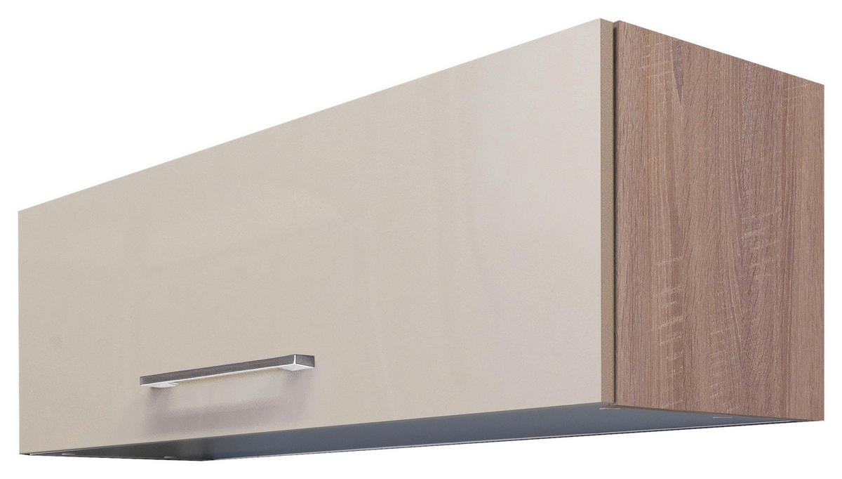 KÜCHENOBERSCHRANK 100/32/32 cm  in Sonoma Eiche, Kaschmir  - Kaschmir/Edelstahlfarben, KONVENTIONELL, Holzwerkstoff/Metall (100/32/32cm) - FlexWell