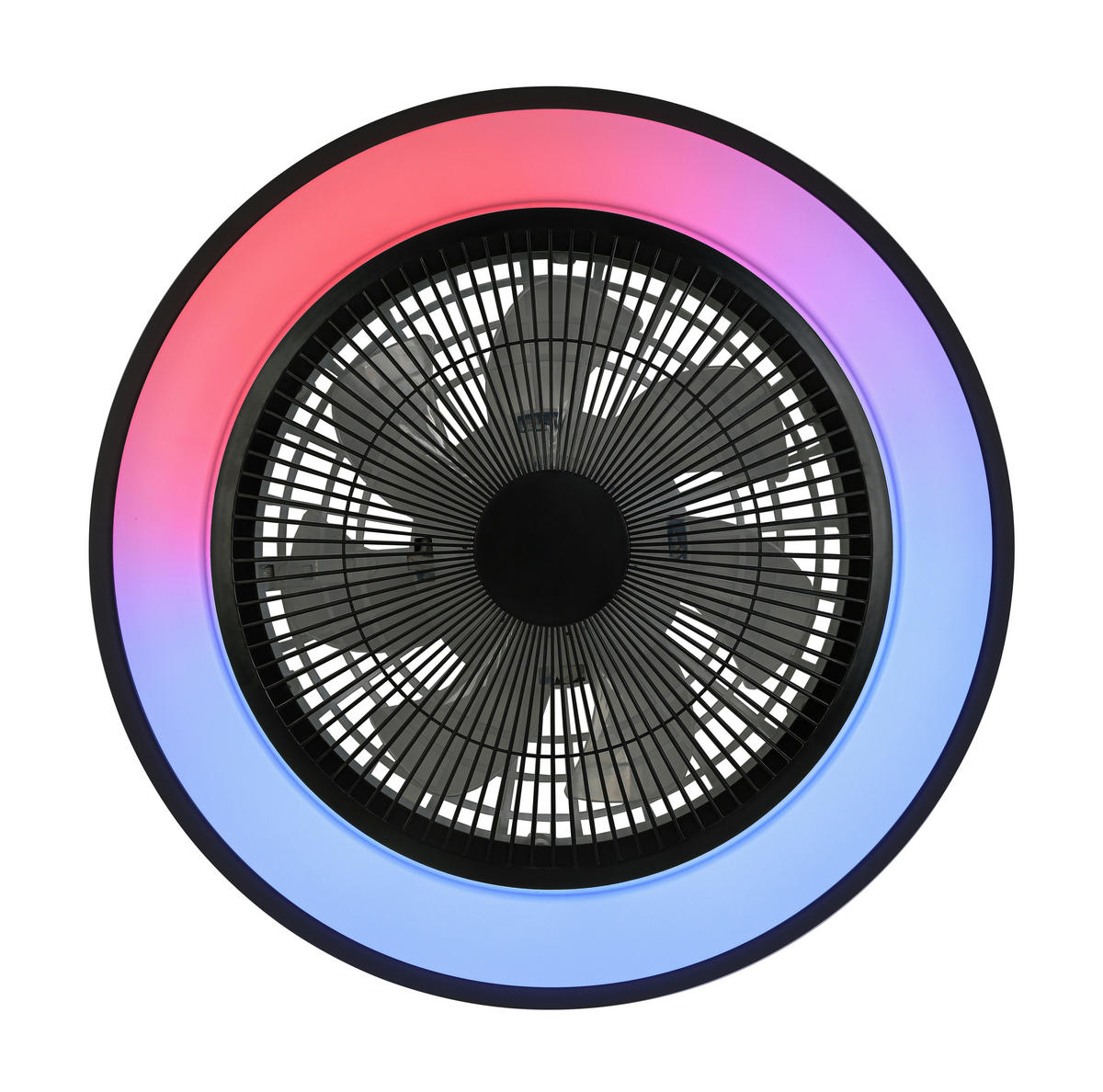 DECKENVENTILATOR - Schwarz/Weiß, Trend, Kunststoff/Metall (58/14,5cm) - Mican