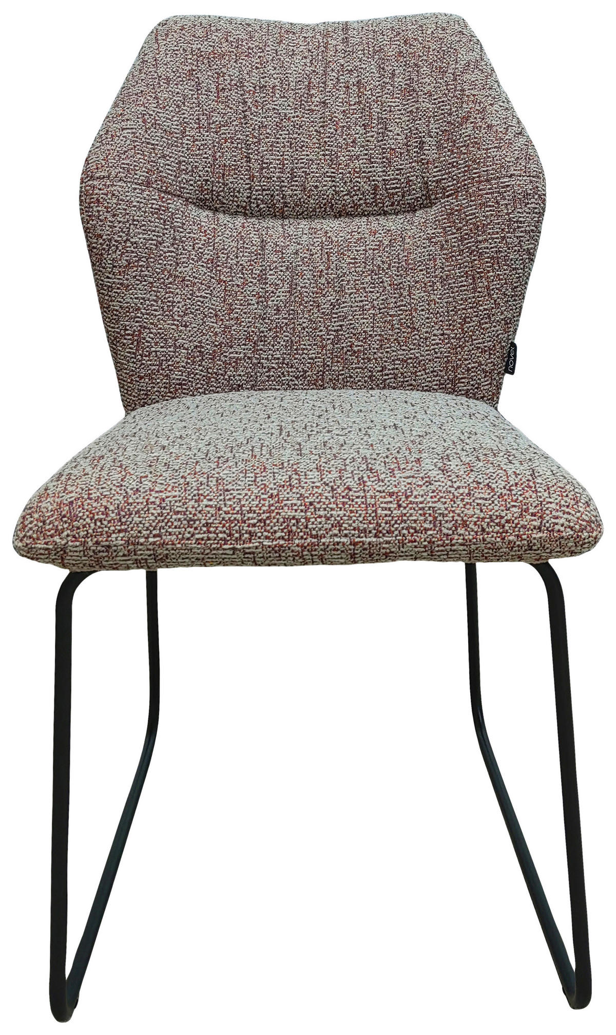 STUHL - Beige/Rot, Design, Textil/Metall (49/89,5/65cm) - Novel