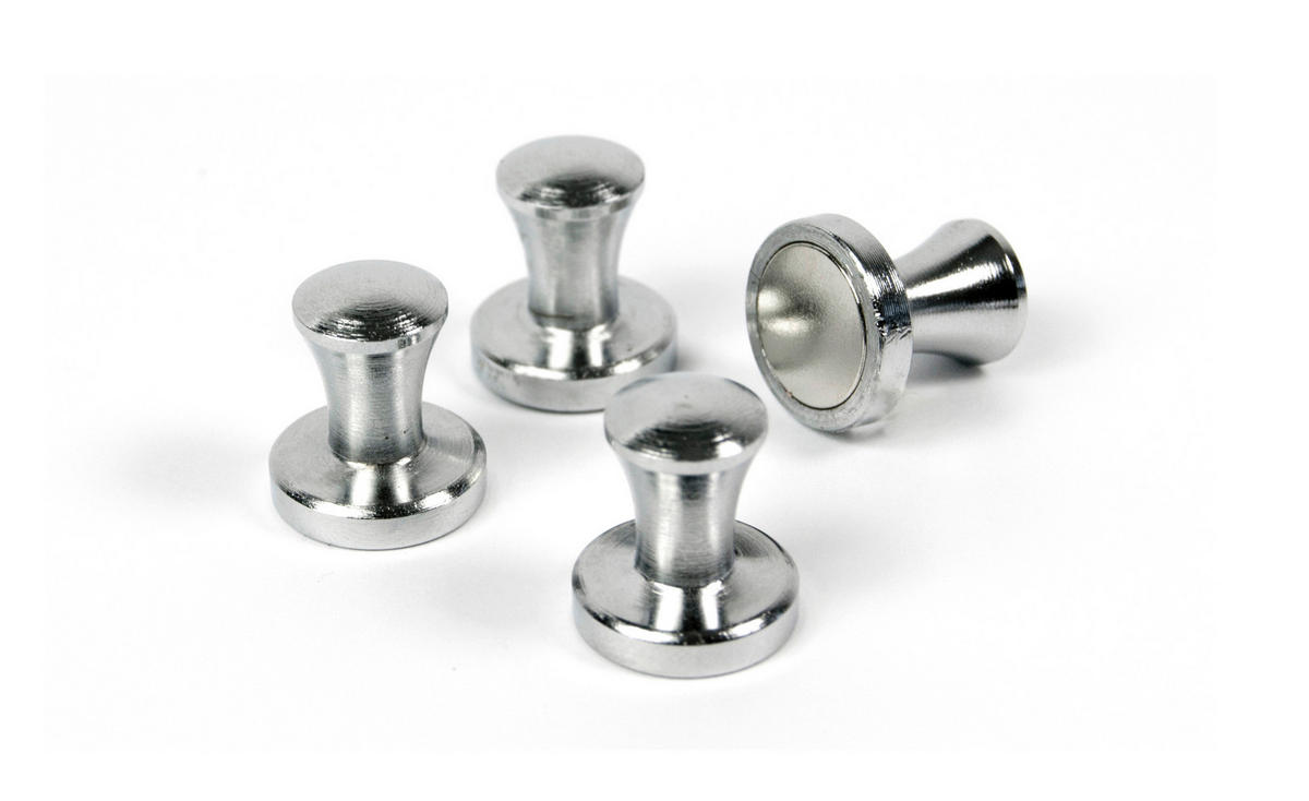 MAGNETSET  - Silberfarben, Basics, Metall (1.4/1.5cm)
