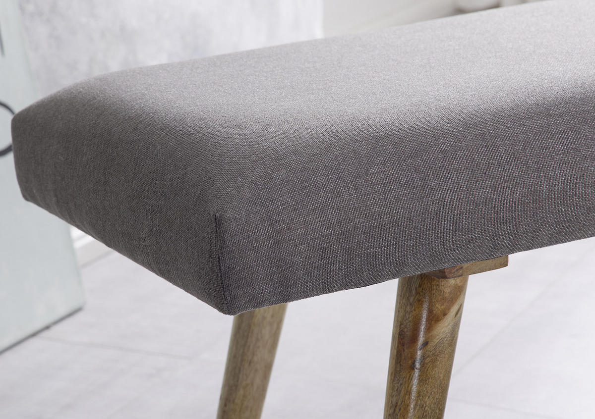 KLOP BREZ NASLONA, tekstil siva  - siva/naravne barve, Natur, tekstil/les (117/51/38cm) - MID.YOU