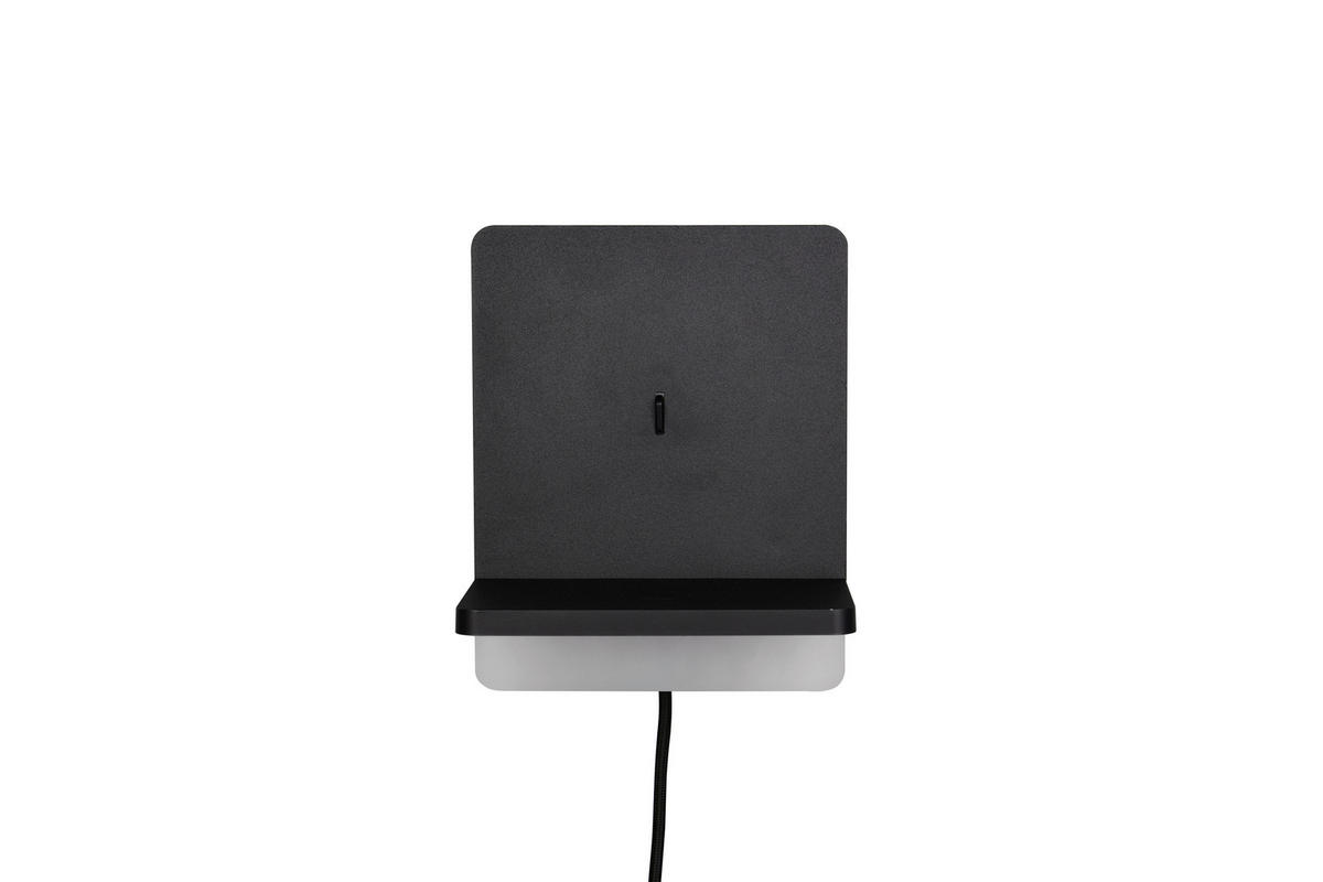 APLICĂ DE PERETE CU LED - negru, Basics, metal (20/16/14cm)