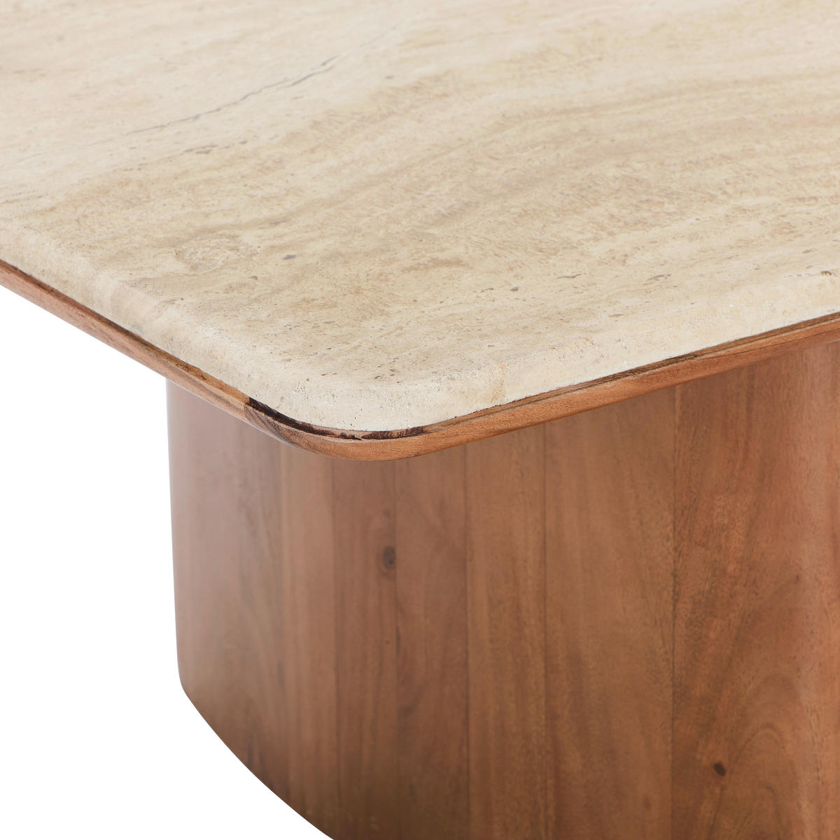 COUCHTISCH Akazie massiv rechteckig Walnussfarben  - Walnussfarben, Design, Holz/Stein (130/65/40cm) - Livetastic