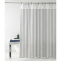 DUSCHVORHANG Vertical 180/200 cm  - Weiß/Grau, Basics, Kunststoff (180/200cm) - Grund