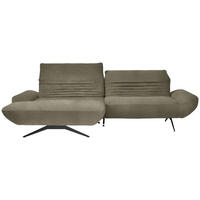 HÖRNSOFFA i chenille taupe  - svart/taupe, Design, metall/textil (170-195/280cm) - Livetastic