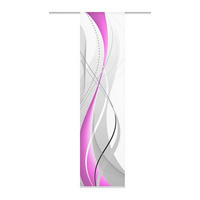 FLÄCHENVORHANG   blickdicht   60/245 cm  - Beere/Brombeere, Design, Textil (60/245cm)