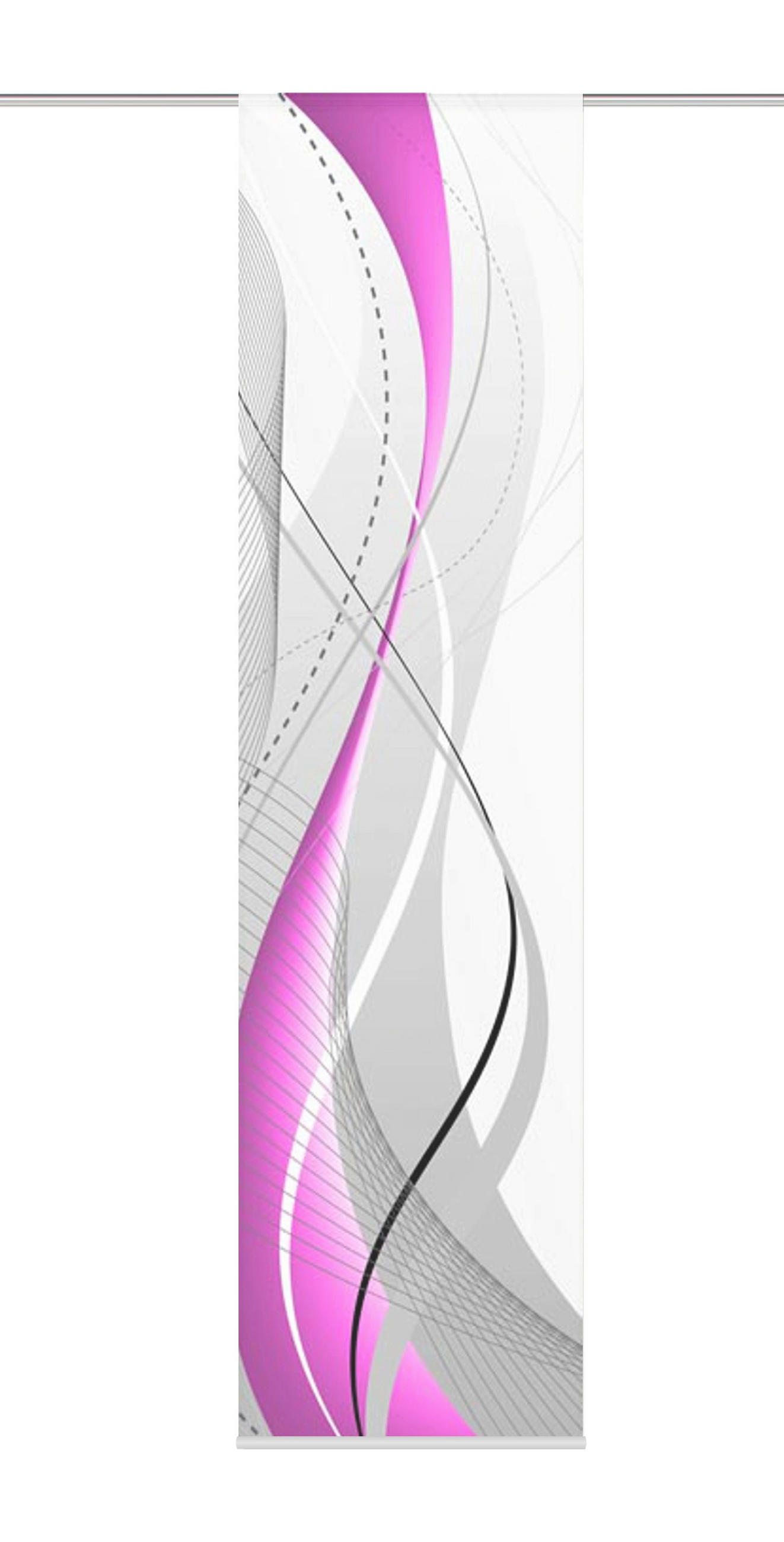XXXLutz Flächenvorhang Carlisle Beere, Brombeere 60x245 cm