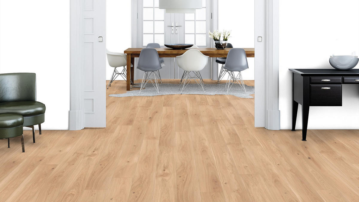 LANDHAUSDIELE, Eiche Pure Gesund Diele  per  m² - Design, Holz (180/17,5/1,1cm) - Weitzer Parkett