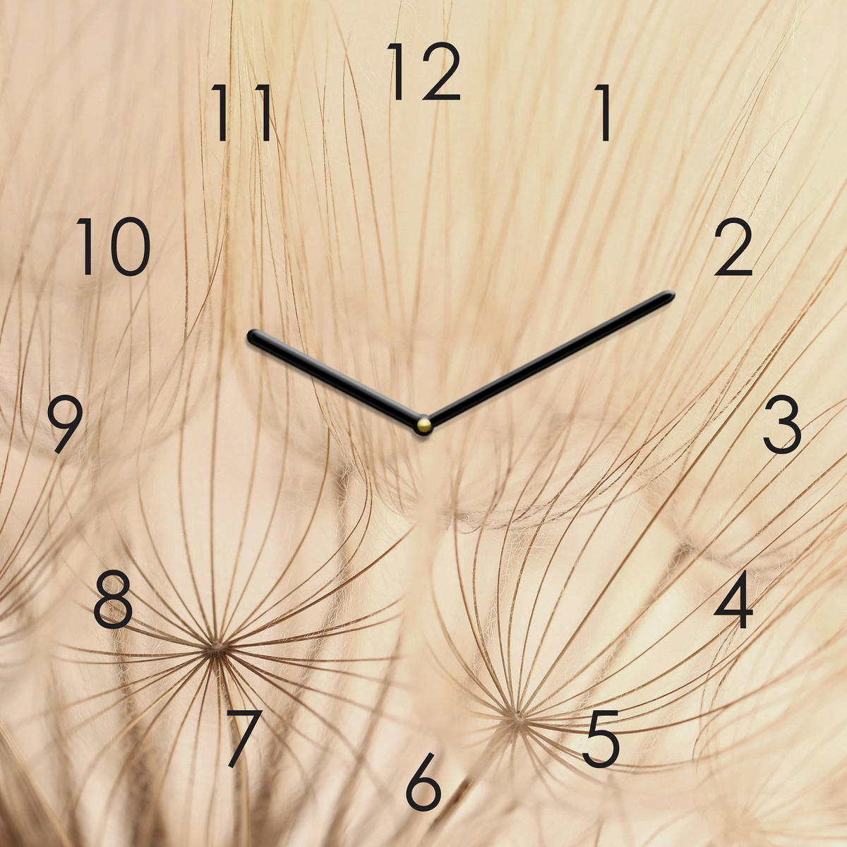 WANDUHR Naturfarben 20/20/3,1 cm  - Naturfarben, Natur, Glas (20/20/3,1cm) - Euroart