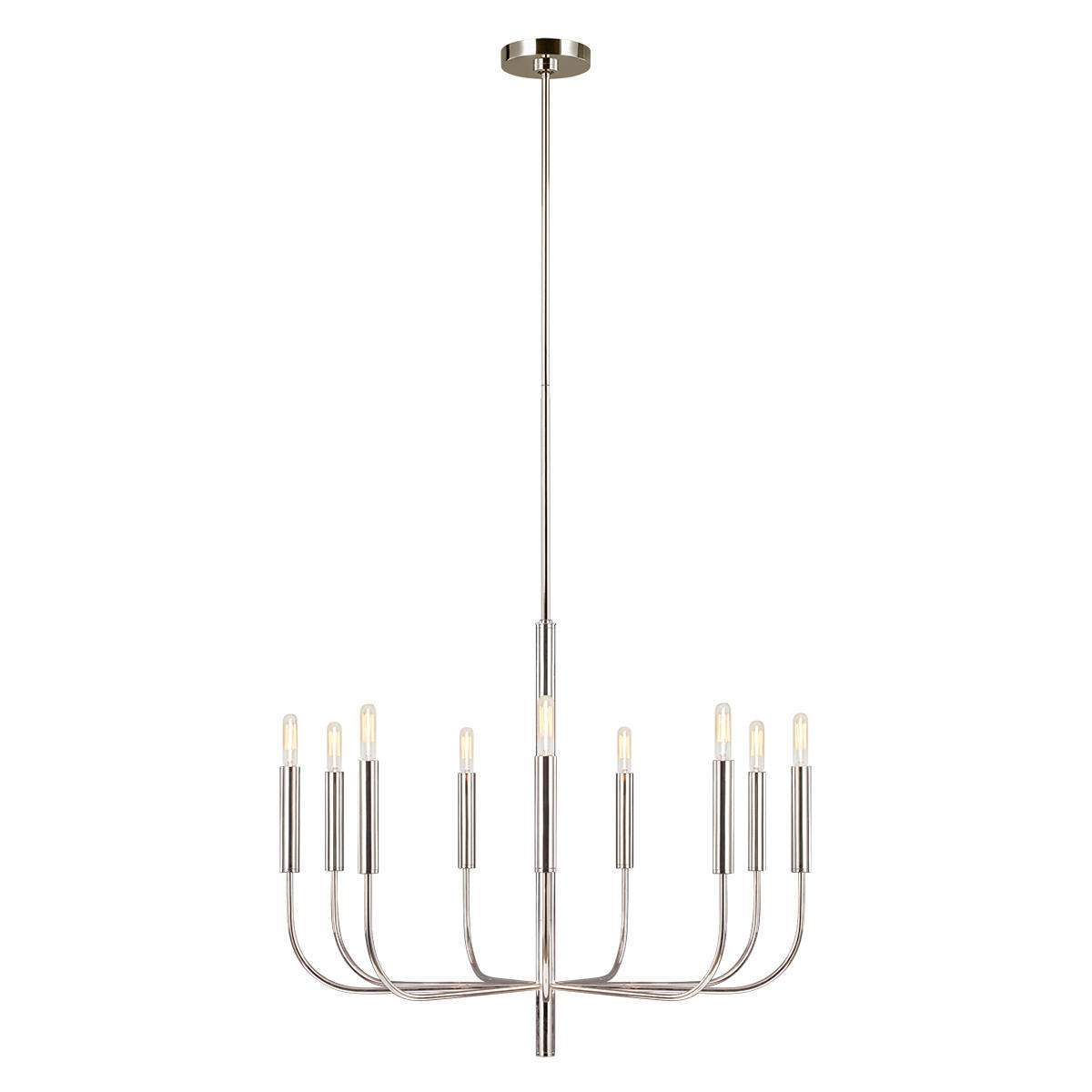 KRONLEUCHTER Elstead FE-Brianna 75.9/83.7 cm   - Nickelfarben, Design, Metall (75.9/83.7cm) - Elstead Lighting