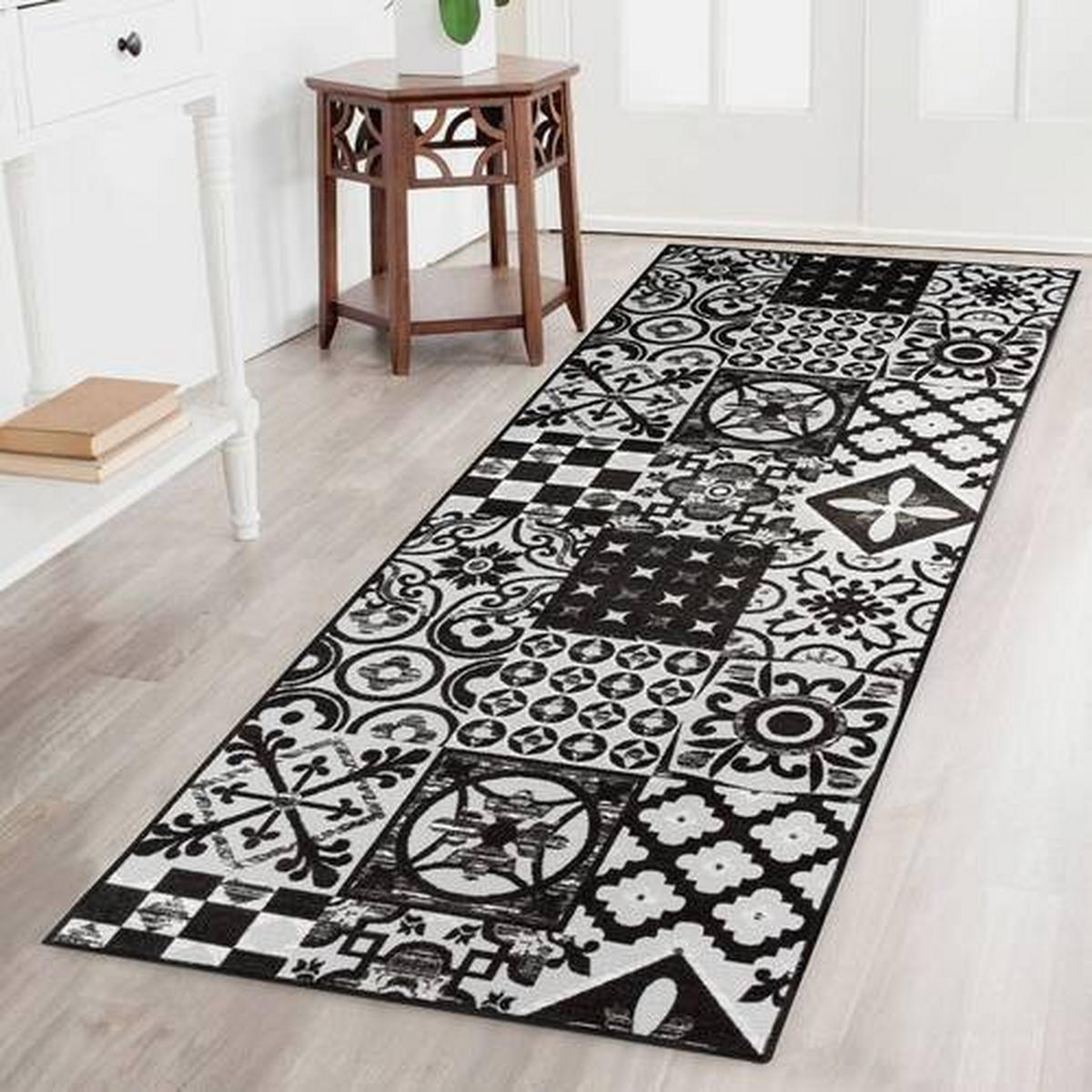 LÄUFER 80/700 cm  - Schwarz, Design, Kunststoff/Textil (80/700cm) - Novel