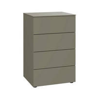 KOMMODE Primolar Garda  in 50/79/41 cm  - Hellgrau/Schwarz, Design, Holzwerkstoff/Kunststoff (50/79/41cm) - Xora