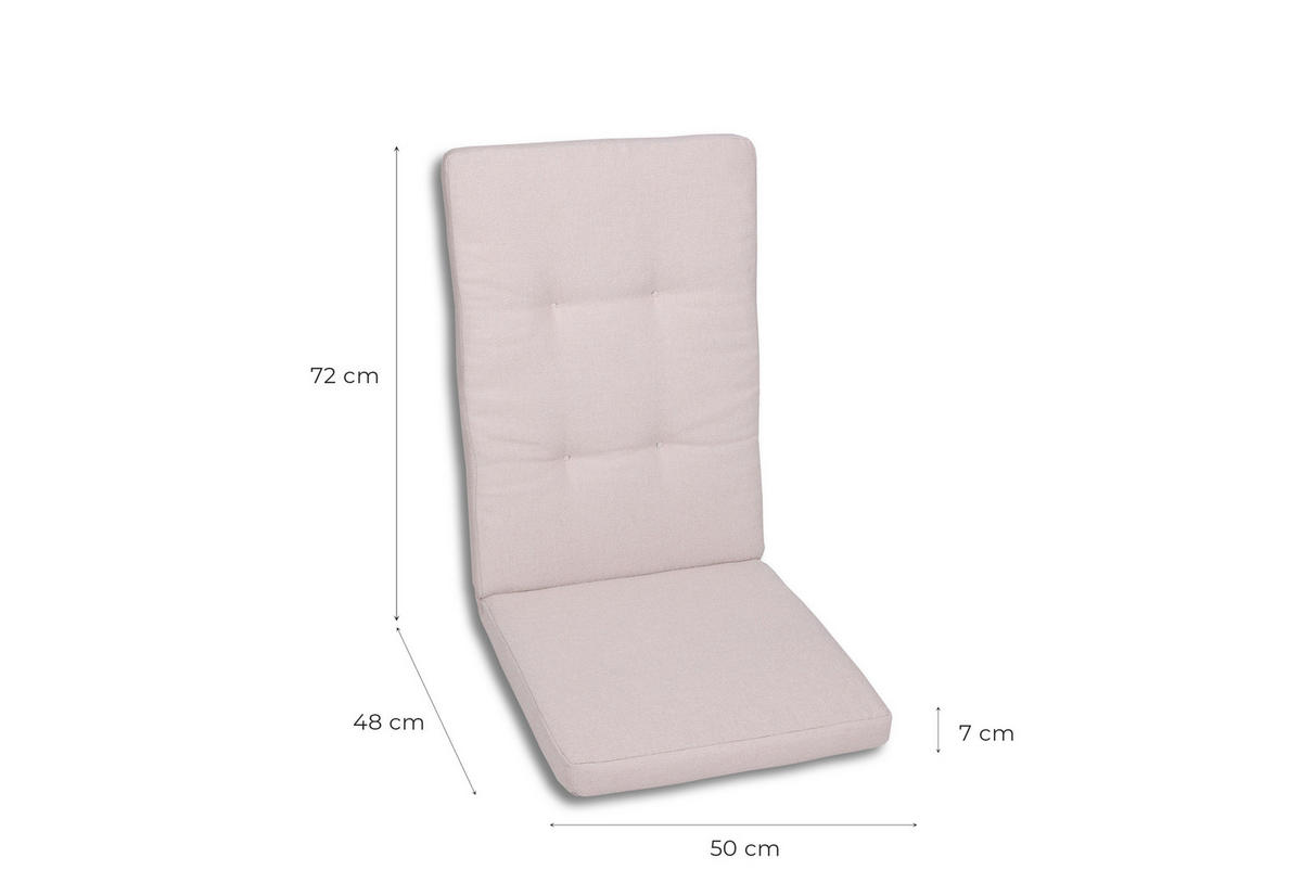 SESSELAUFLAGE in  - Naturfarben, Design, Textil (50/7/120cm)