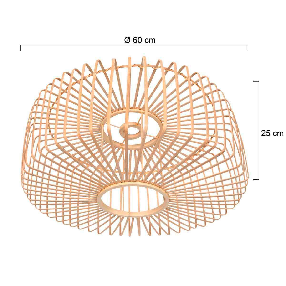 LEUCHTENSCHIRM 60/25 cm   - Beige, LIFESTYLE, Naturmaterialien (60/25cm)