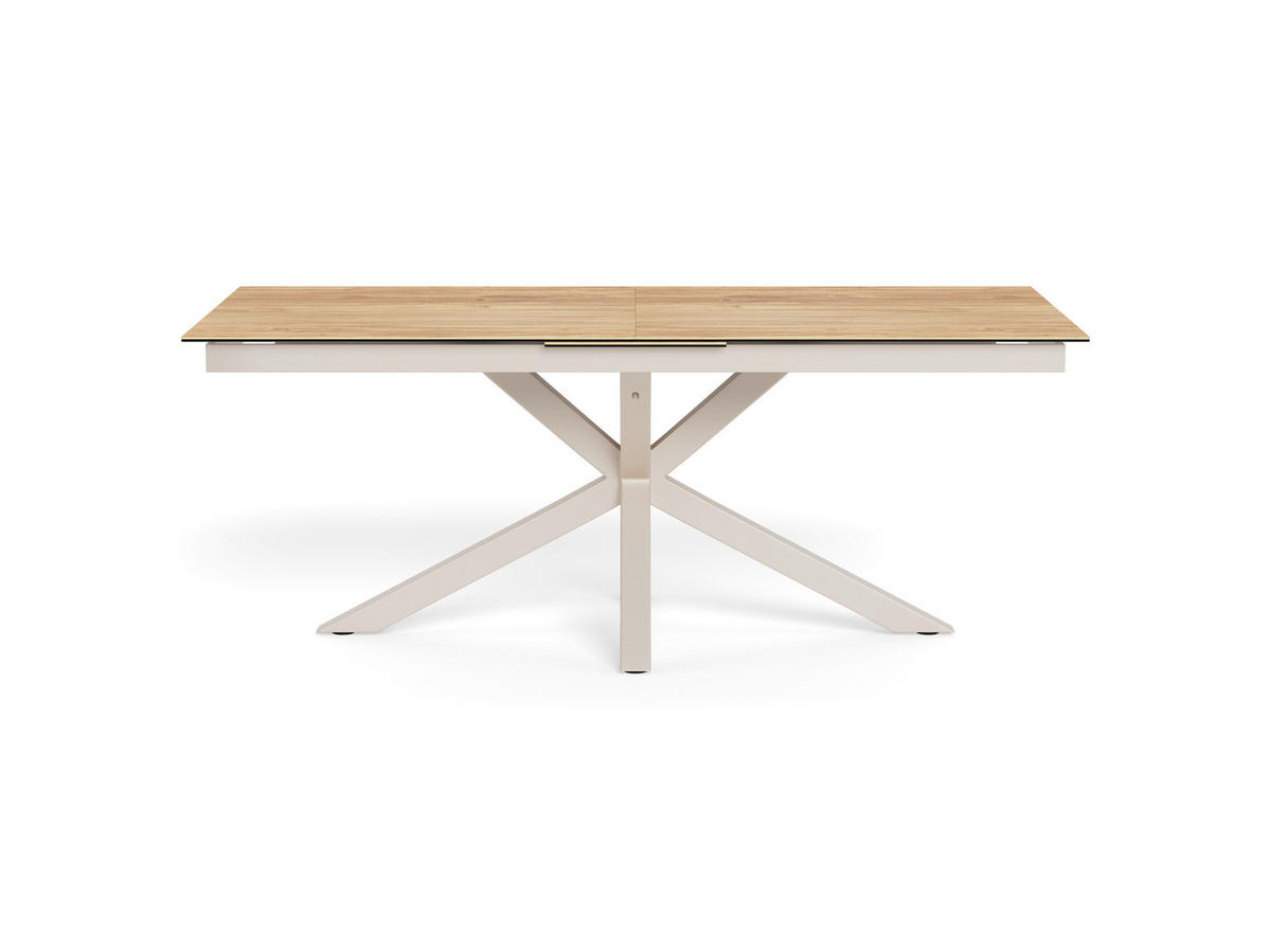 ESSTISCH in Metall, Glas, Keramik 240/76/100 cm  - Eichefarben/Grau, MODERN, Glas/Keramik (240/76/100cm) - MID.YOU